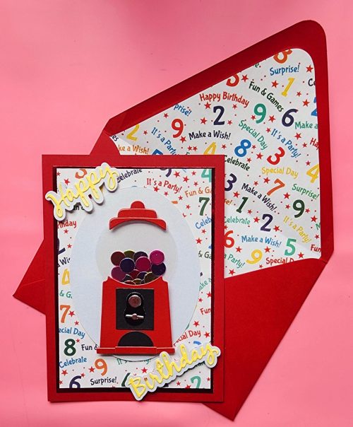 Happy Birthday gumball machine