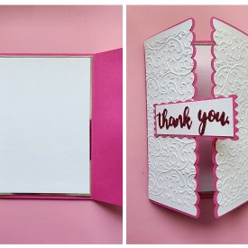 Thank You | Pink Embossed