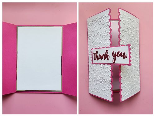 Thank You | Pink Embossed