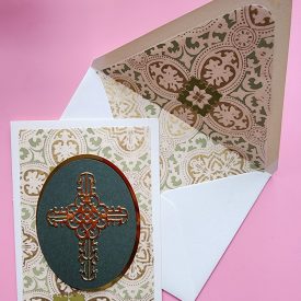 Religious, cross card