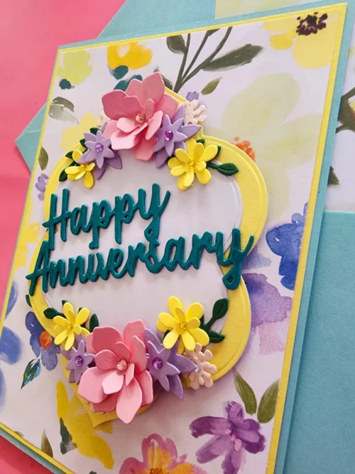 Happy Anniversary | Floral - Image 3